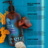 4-Mushroom Blend Concentrate, Full Spectrum Adaptogenic Mushrooms with Lion's Mane, Chaga, Reishi, Cordyceps Extract, 12 oz
