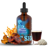 4-Mushroom Blend Concentrate, Full Spectrum Adaptogenic Mushrooms with Lion's Mane, Chaga, Reishi, Cordyceps Extract, 4 oz