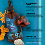 4-Mushroom Blend Concentrate, Full Spectrum Adaptogenic Mushrooms with Lion's Mane, Chaga, Reishi, Cordyceps Extract, 4 oz