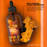 Alaskan Wild Harvested Chaga Concentrate, Full Spectrum Adaptogenic Mushrooms Extract, 4 oz