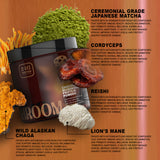 Chocolate Vegan Pea Protein Powder, with Pumpkin Seed Protein & Ceremonial Japanese Matcha, 8.6 oz
